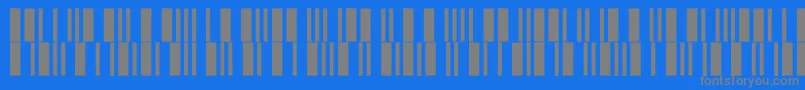 Fonte Intp12dltt – fontes cinzas em um fundo azul