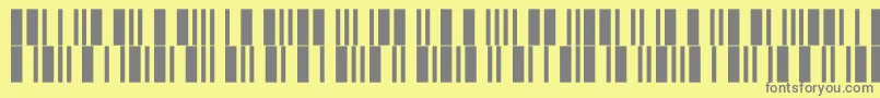 Czcionka Intp12dltt – szare czcionki na żółtym tle