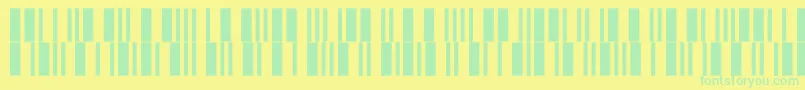 Fonte Intp12dltt – fontes verdes em um fundo amarelo