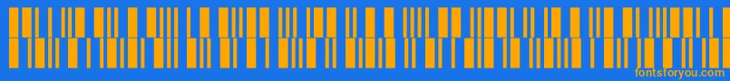 Шрифт Intp12dltt – оранжевые шрифты на синем фоне