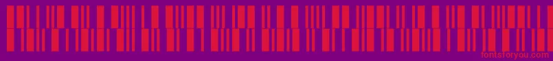 Intp12dltt Font – Red Fonts on Purple Background