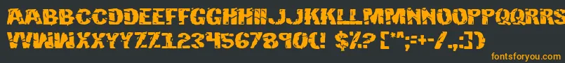 Hulkbusters Font – Orange Fonts on Black Background