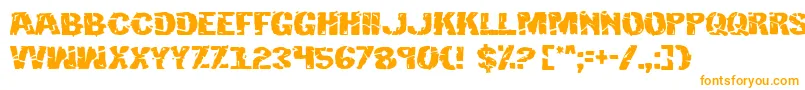 Hulkbusters Font – Orange Fonts on White Background