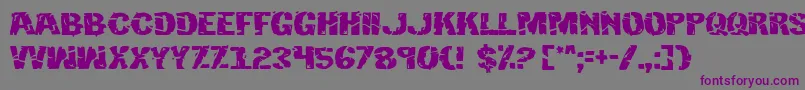 Hulkbusters Font – Purple Fonts on Gray Background