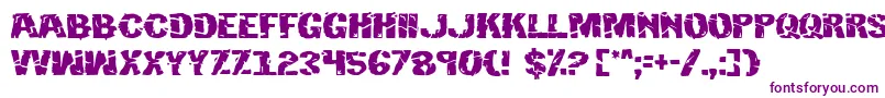 Hulkbusters Font – Purple Fonts on White Background