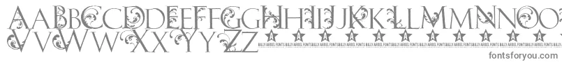 Carib Font – Gray Fonts on White Background