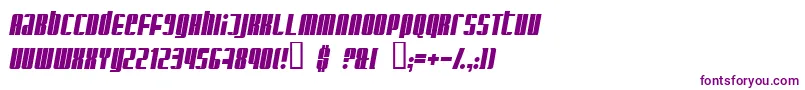 Police GlaringItalic – polices violettes
