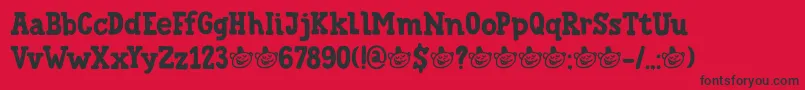 DkTrainedMonkey Font – Black Fonts on Red Background