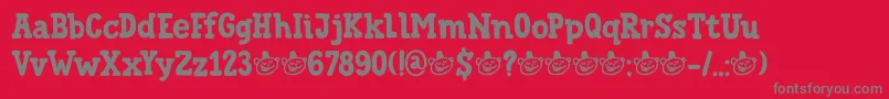 DkTrainedMonkey Font – Gray Fonts on Red Background