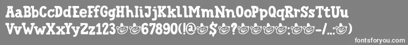 DkTrainedMonkey Font – White Fonts on Gray Background
