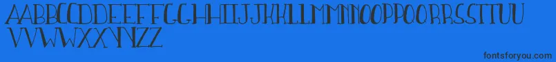 SweetWaterDemo Font – Black Fonts on Blue Background