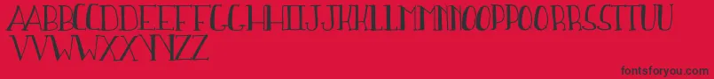 SweetWaterDemo-Schriftart – Schwarze Schriften auf rotem Hintergrund