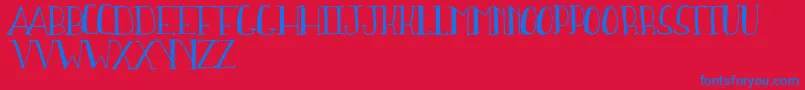 SweetWaterDemo Font – Blue Fonts on Red Background