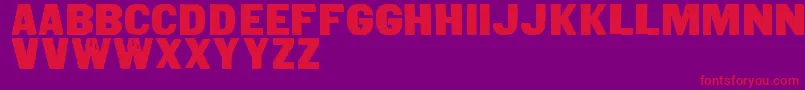 Qxi Font – Red Fonts on Purple Background