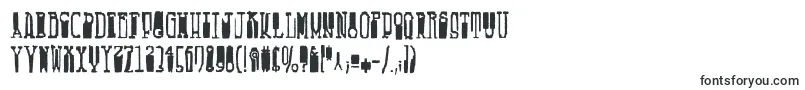 Шрифт Fucsimile – разрушенные шрифты