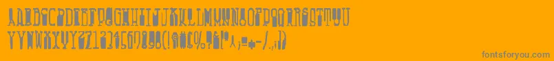 More about Fucsimile Font Fucsimile Font – Gray Fonts on Orange Background