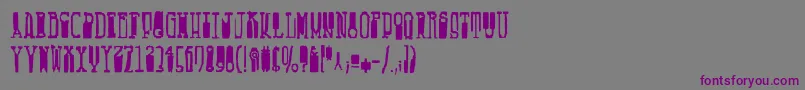 Fucsimile Font – Purple Fonts on Gray Background