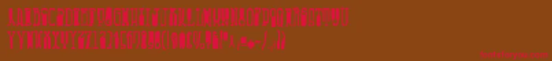 Fucsimile Font – Red Fonts on Brown Background