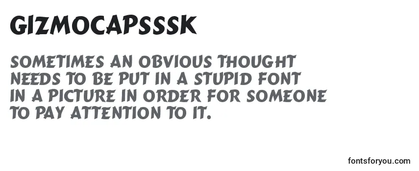 Review of the Gizmocapsssk Font