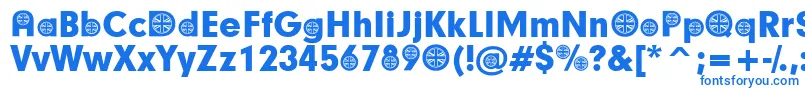 BritishParticipants Font – Blue Fonts on White Background