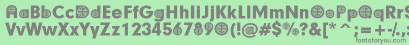 BritishParticipants Font – Gray Fonts on Green Background