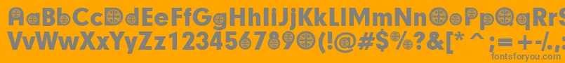 BritishParticipants Font – Gray Fonts on Orange Background