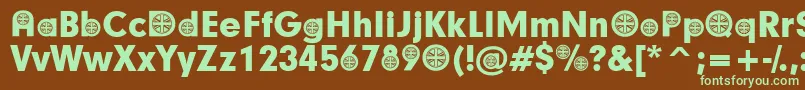 BritishParticipants Font – Green Fonts on Brown Background