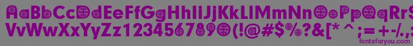 BritishParticipants Font – Purple Fonts on Gray Background