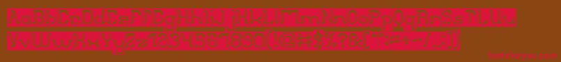 ClubGolfInverse Font – Red Fonts on Brown Background