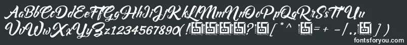 AsiyahScriptDemo-Schriftart – Weiße Schriften
