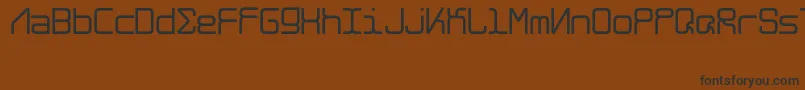 フォントAlghorieNeue – 黒い文字が茶色の背景にあります