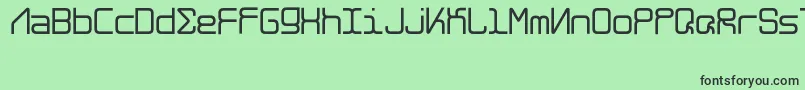 AlghorieNeue-fontti – mustat fontit vihreällä taustalla