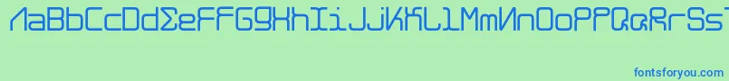 Police AlghorieNeue – polices bleues sur fond vert