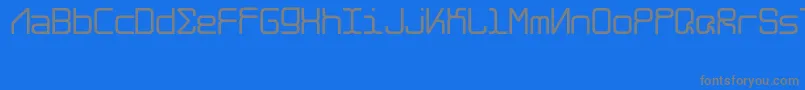 フォントAlghorieNeue – 青い背景に灰色の文字