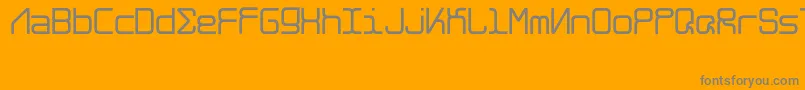 フォントAlghorieNeue – オレンジの背景に灰色の文字