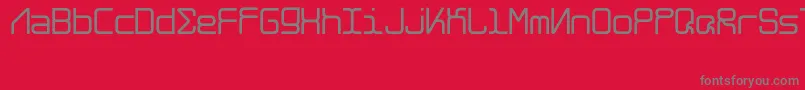 AlghorieNeue Font – Gray Fonts on Red Background