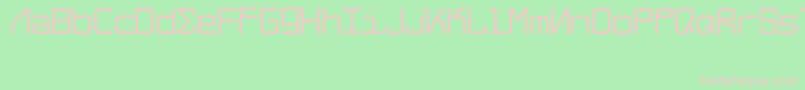 フォントAlghorieNeue – 緑の背景にピンクのフォント