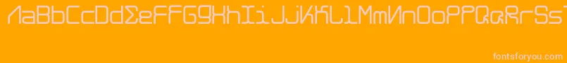 AlghorieNeue Font – Pink Fonts on Orange Background