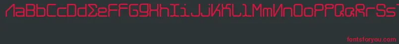 AlghorieNeue Font – Red Fonts on Black Background