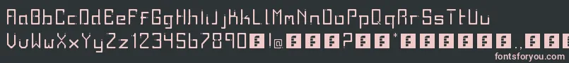Twodays Font – Pink Fonts on Black Background