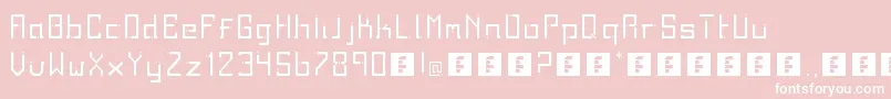フォントTwodays – ピンクの背景に白い文字