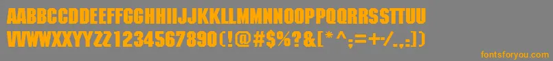Подробнее о шрифте MachineettBold Шрифт MachineettBold – оранжевые шрифты на сером фоне