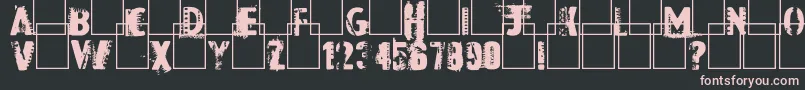 DarkRoom Font – Pink Fonts on Black Background