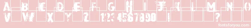 fuente DarkRoom – Fuentes Blancas Sobre Fondo Rosa