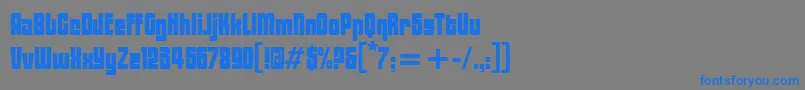 BlacktulipitcTt Font – Blue Fonts on Gray Background