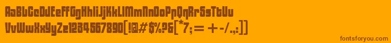 BlacktulipitcTt Font – Brown Fonts on Orange Background