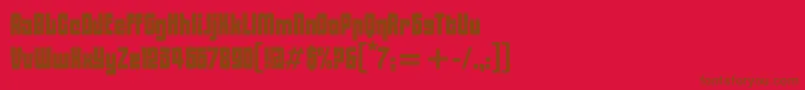 BlacktulipitcTt Font – Brown Fonts on Red Background