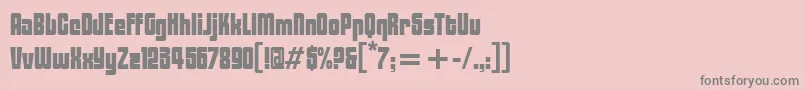 BlacktulipitcTt Font – Gray Fonts on Pink Background