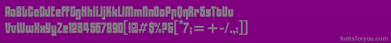 BlacktulipitcTt Font – Gray Fonts on Purple Background