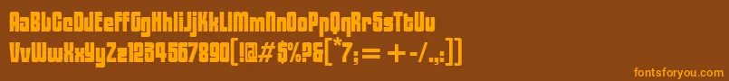 BlacktulipitcTt Font – Orange Fonts on Brown Background